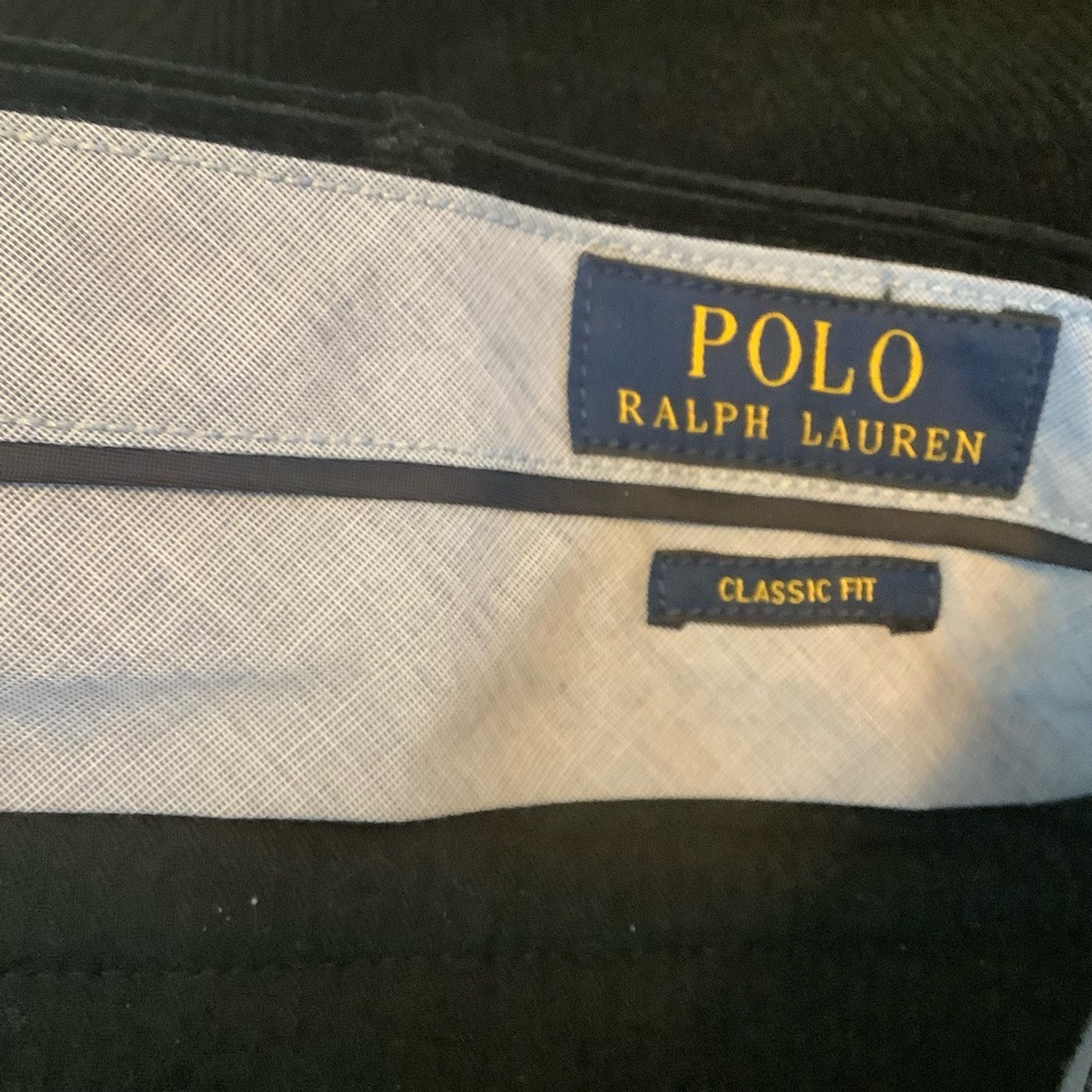 Polo Ralph Lauren black size Waist 34 length 32. - Picture 2 of 9